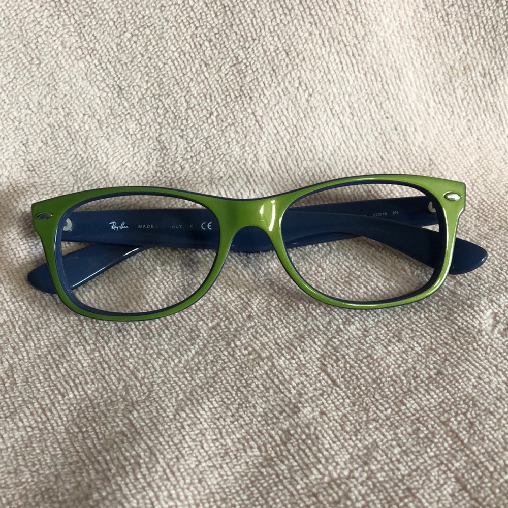 Ray-Ban Blue and Green Wayfarer frames